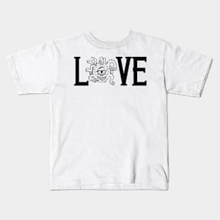 Beholder love 1 black Kids T-Shirt